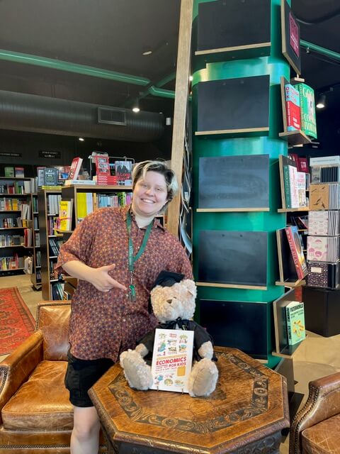 ANU Harry Hartog display Economics for Kids